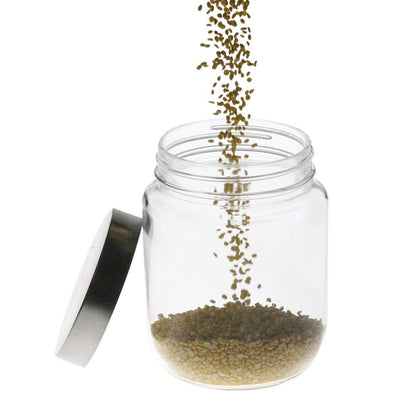 Yera Steelex 750 ML Storage Round Jar with Steel Cap - 2