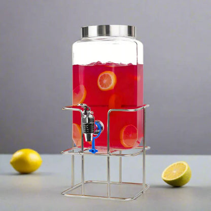 Yera Aquafresh 4 Litre Dispensing Jar With Steel Tap and Metal Stand - 1