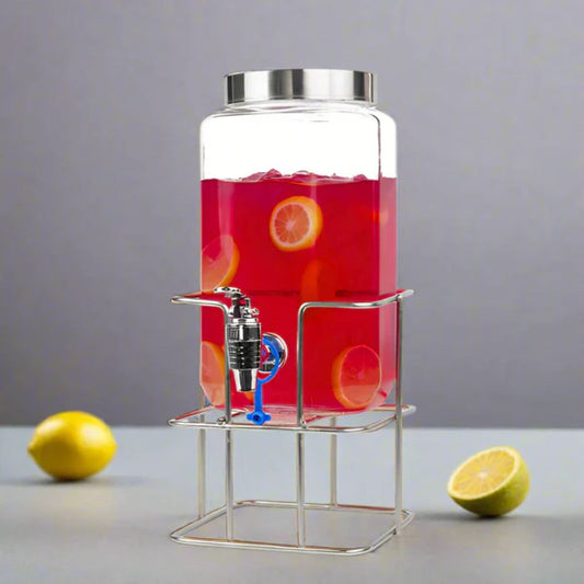 Yera Aquafresh 4 Litre Dispensing Jar With Steel Tap and Metal Stand - 1