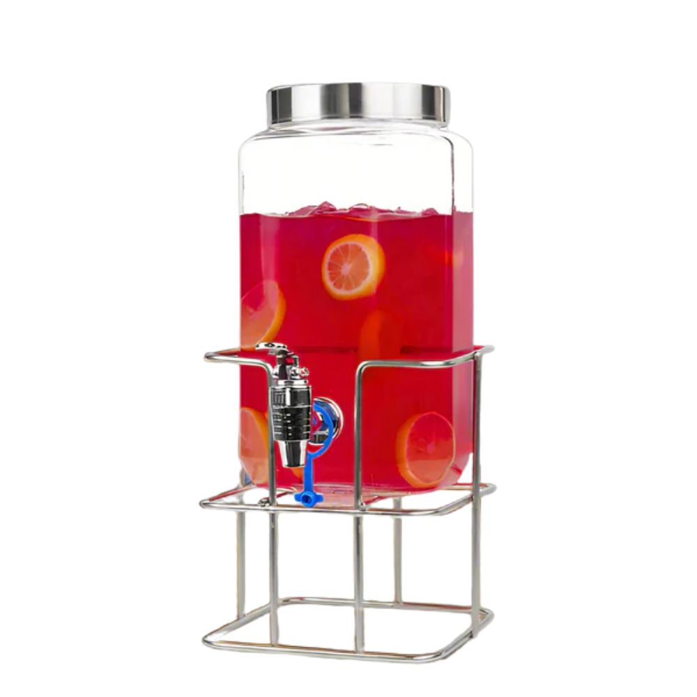 Yera Aquafresh 4 Litre Dispensing Jar With Steel Tap and Metal Stand - 2