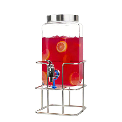 Yera Aquafresh 4 Litre Dispensing Jar With Steel Tap and Metal Stand - 2