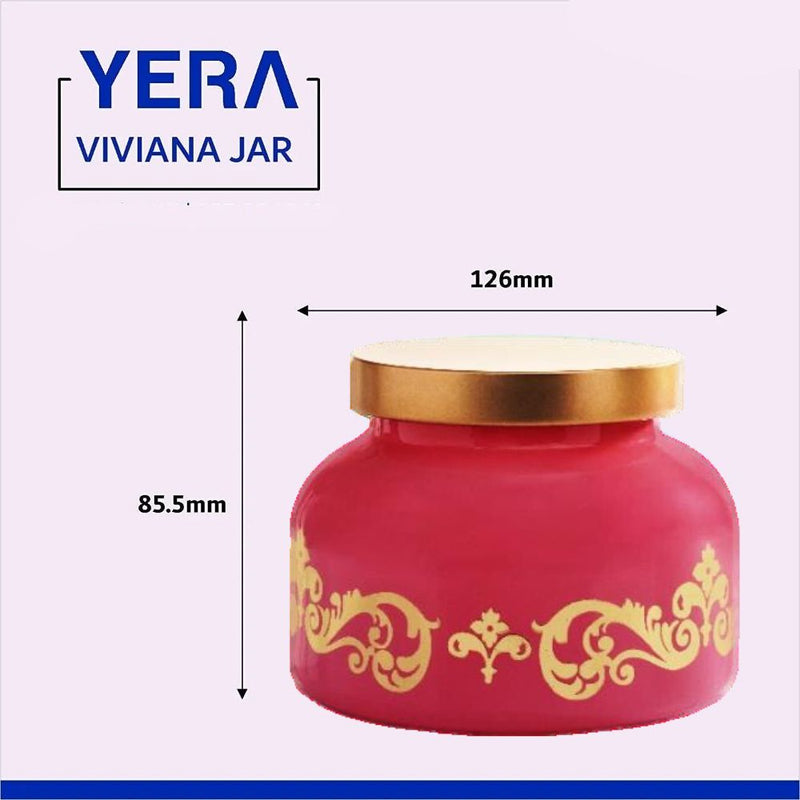 Yera Viviana 760 ML Glass Storage Jar with Metallic Lid - 3
