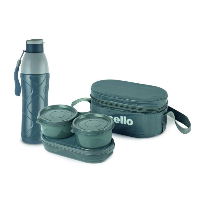 Cello Zest Gift Set – Insulated Tiffin Box with Bottle | Set of 2