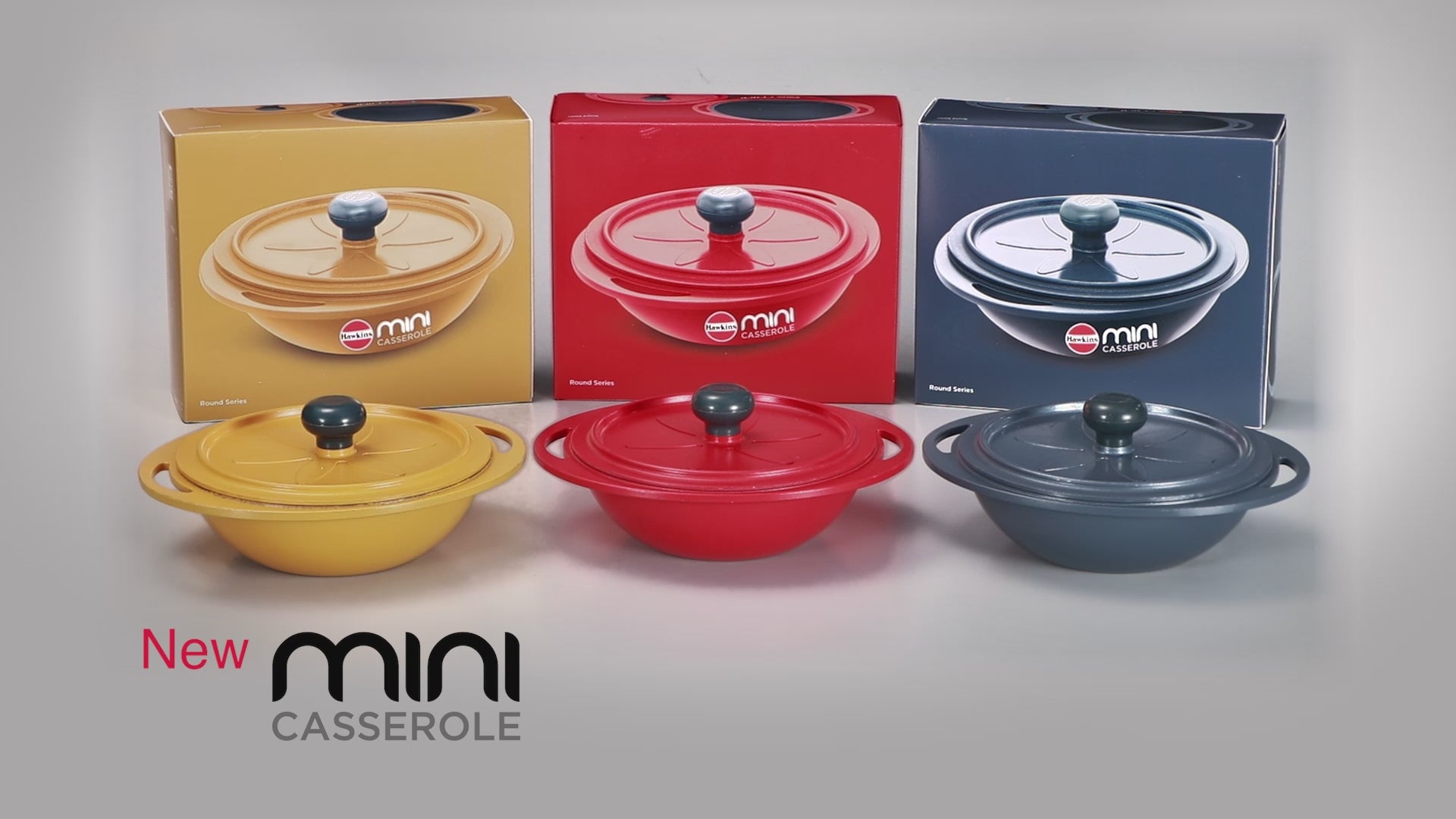 Hawkins Die Cast 750 ML Mini Round Casserole with Lid | 1 Pc