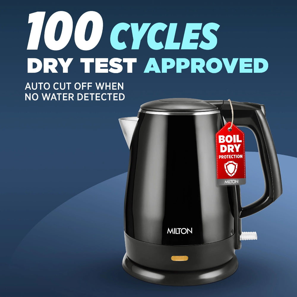 Milton Euroline Riga Electric 1.5 Litre 1500 Watts Stainless Steel Electric Kettle - 2