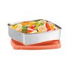 Milton Stainless Steel Pro Rectnagular Conatiners with Plastic Lid - 8