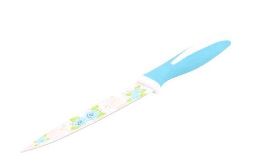 Classy Touch Stainless Steel Kitchen Knife for Vegetable Plastic Finished Handle (Printed Blades) 23.7 cm