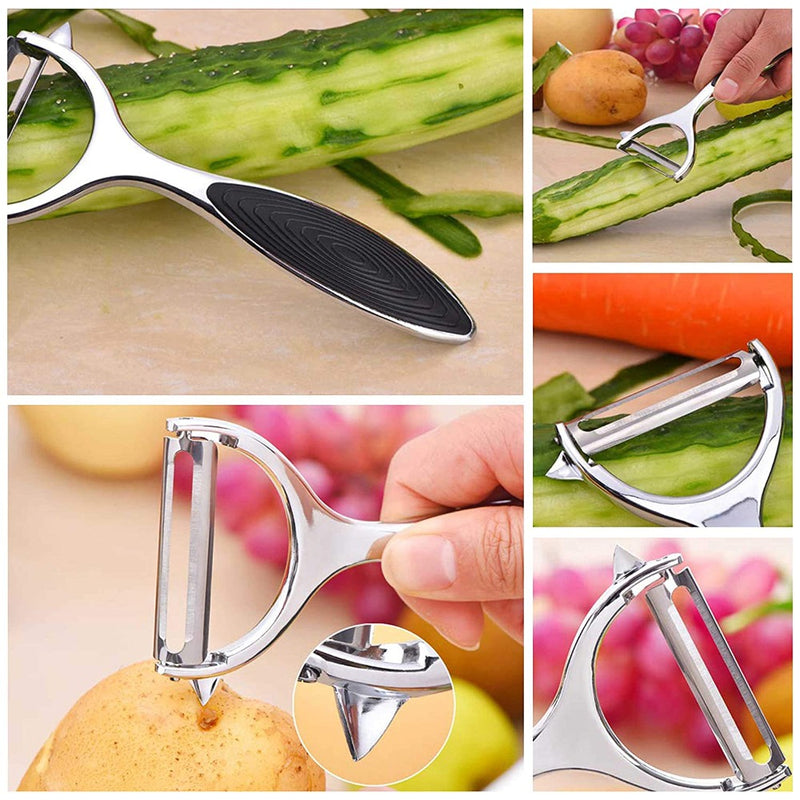 Classy Touch Stainless Steel Potato Peeler - 225A - 5