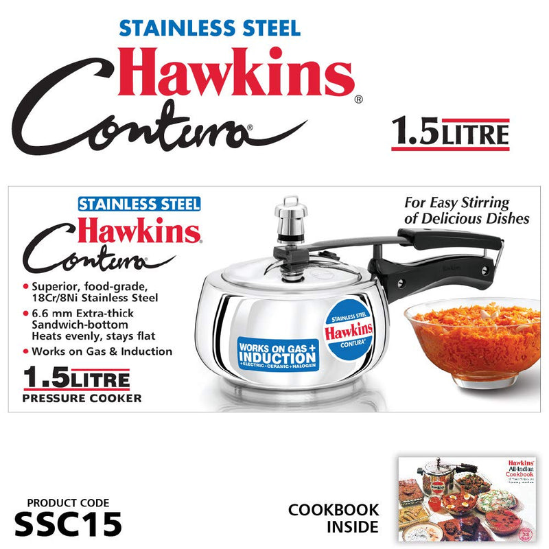 Hawkins Contura Stainless Steel Pressure Cooker  - 2