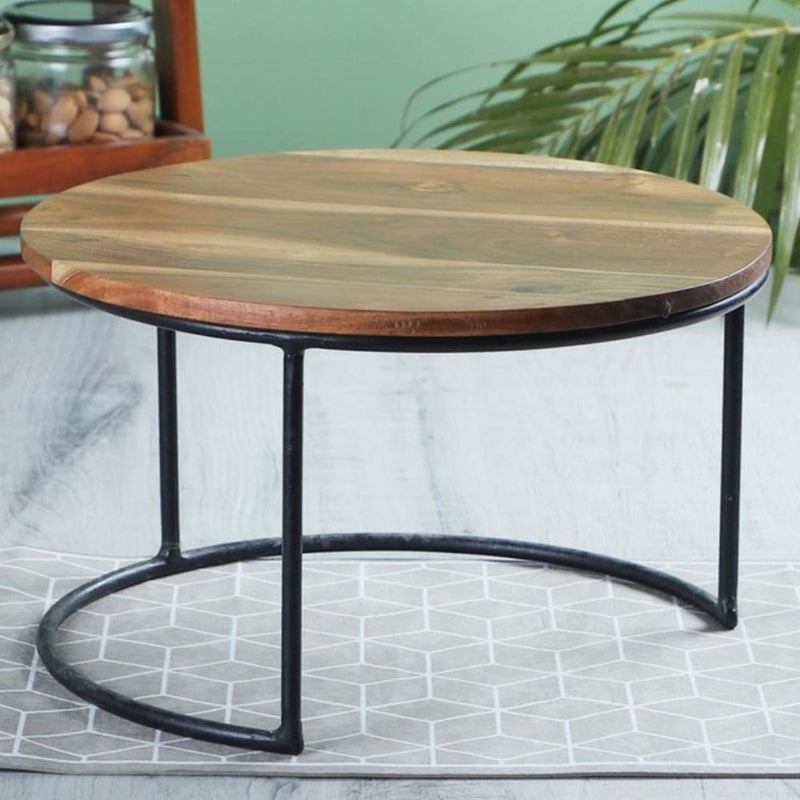 Softel Wooden Cake Stand with Metal Legs - 1