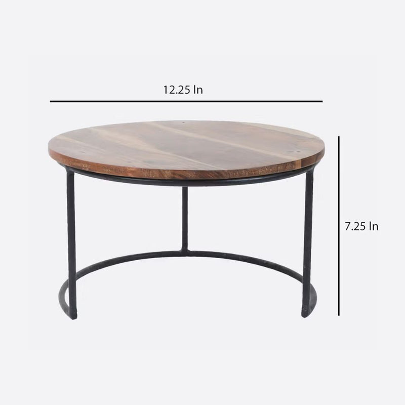 Softel Wooden Cake Stand with Metal Legs - 6