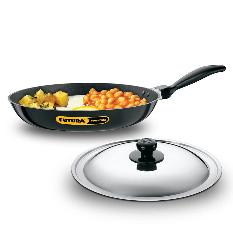 Hawkins Futura Non-Stick Frying Pan with Steel Lid - 16