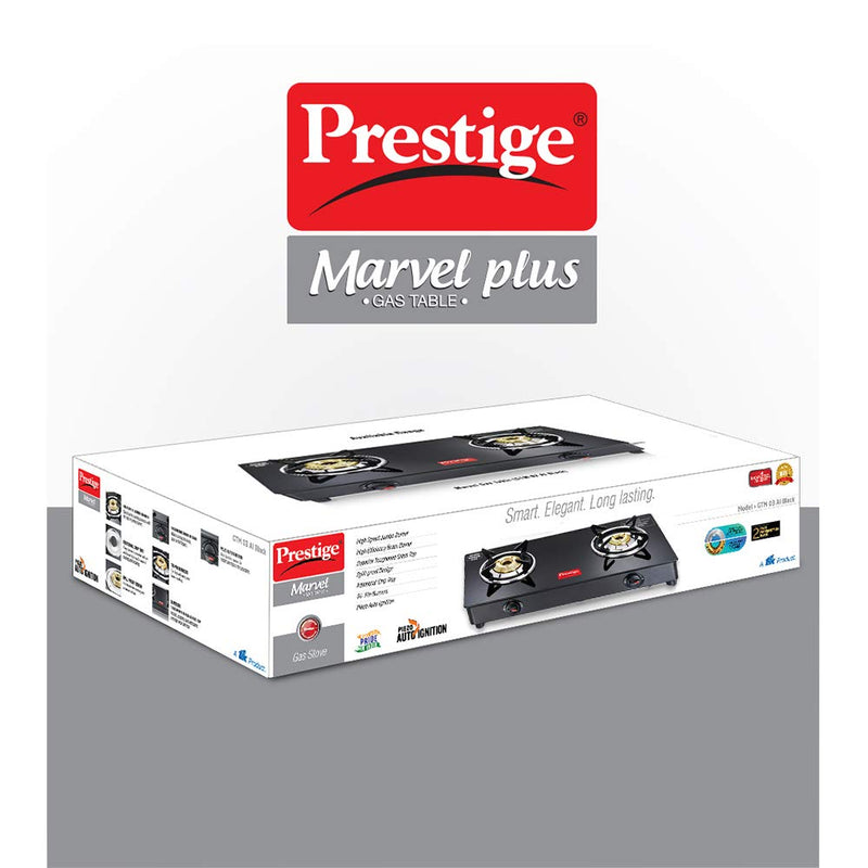 Prestige Marvel Plus Glass Top 2 Burner Gas Stove - 5