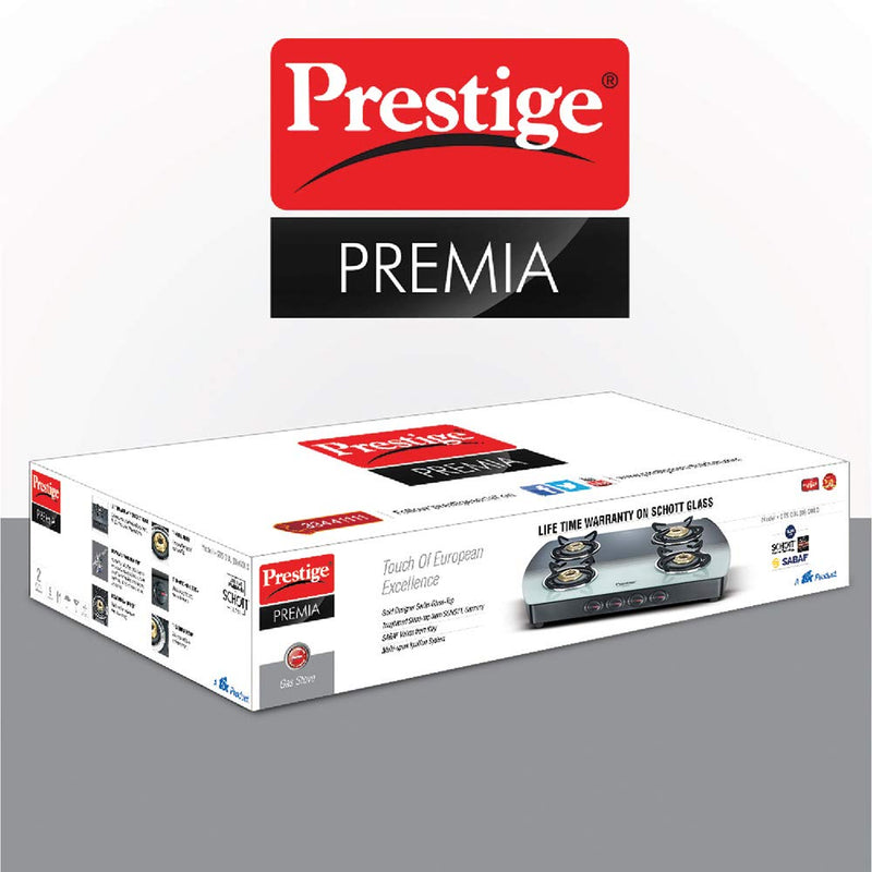 Prestige Premia Schott Glass Top 4 Burners Gas Stove - 6