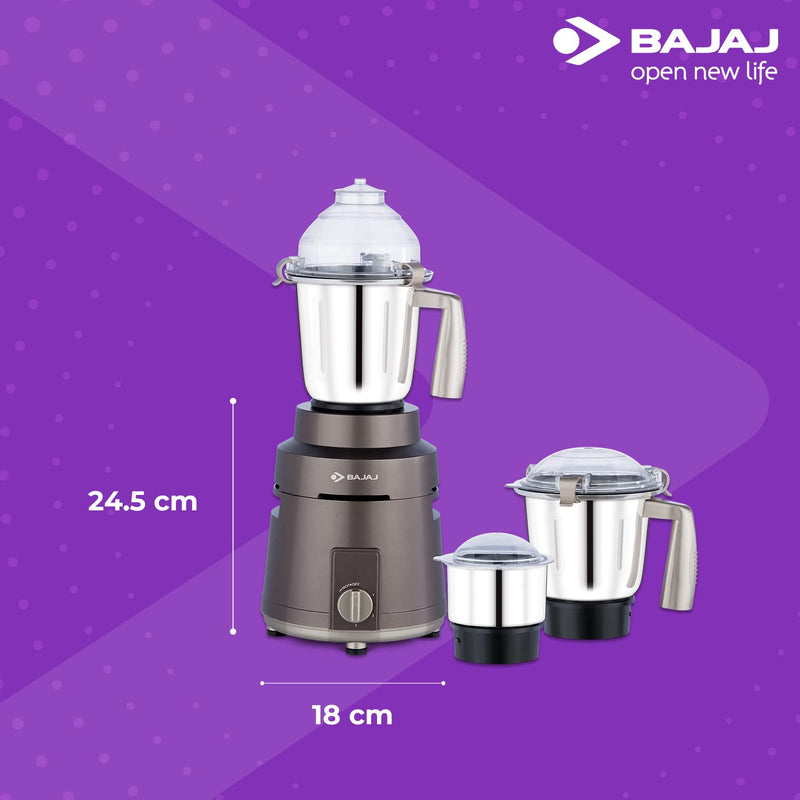 Bajaj Powerful Herculo 1000 Watt Mixer Grinder with 3 Jars - 410540 - 6