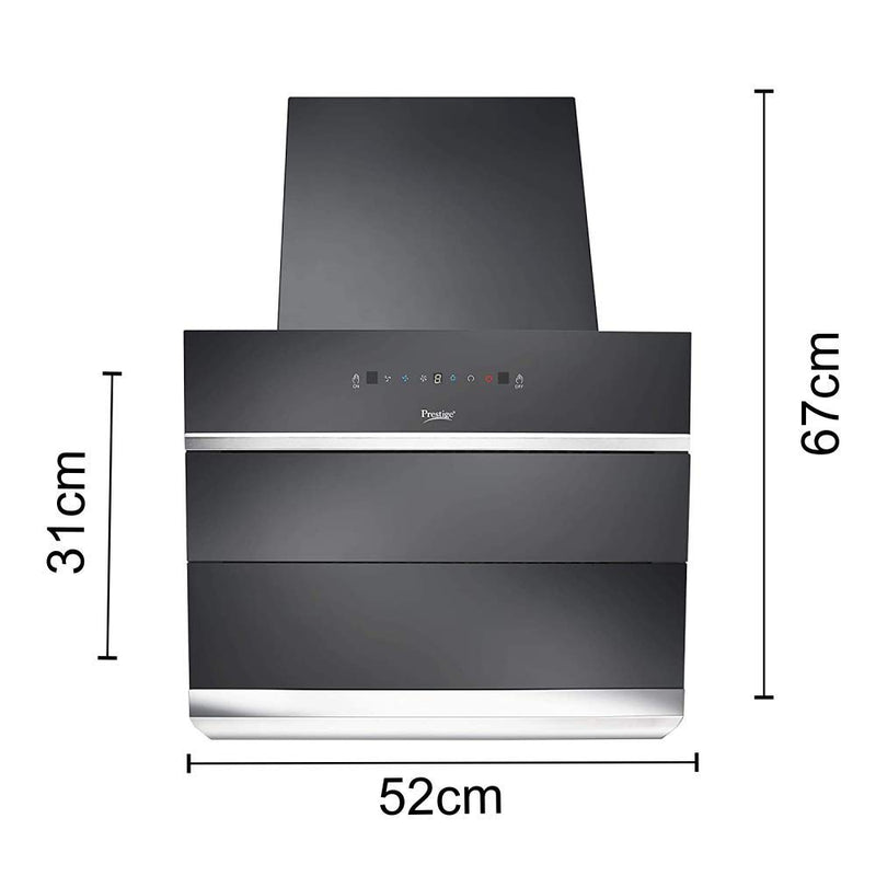 Prestige 60 cm 1100 m³/HR Auto-Clean Angular Kitchen Chimney - AKH 600 MSG - 41641 - 8