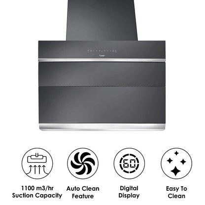 Prestige 90 cm 1100 m³/HR Auto-Clean Angular Kitchen Chimney - AKH 900 MSG - 41642 - 6