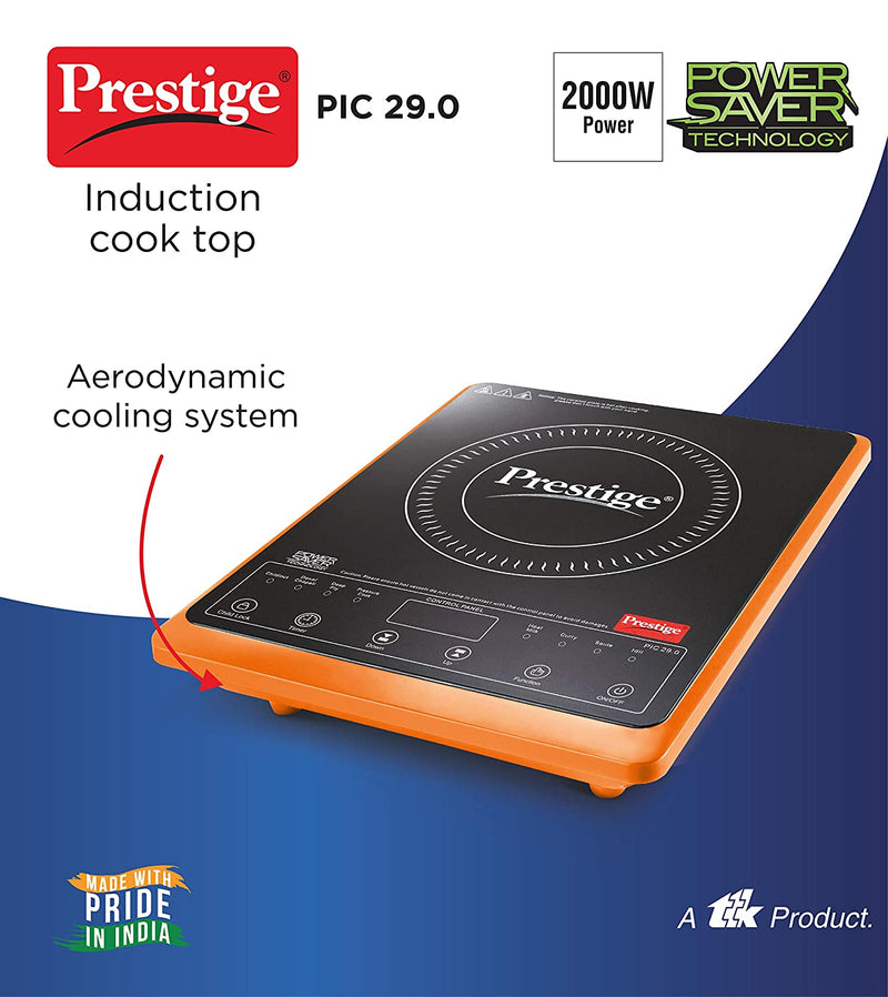 Prestige PIC 29.0 2000 Watt Induction Cook-top (Orange)