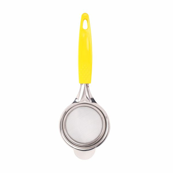 Classy Touch Stainless Steel Tea Strainer with Non Slip Handle Ideal Size for Straining Teas and Cocktails or Sifting Flour, Sugar, Spices, - CT150