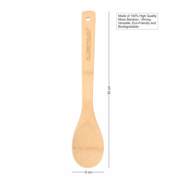 Classy Touch Premium Bamboo Standard Spoon Spatula