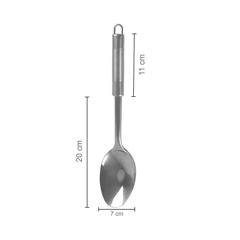 Classy Touch Stainless Steel Long Rice Ladle | Silver