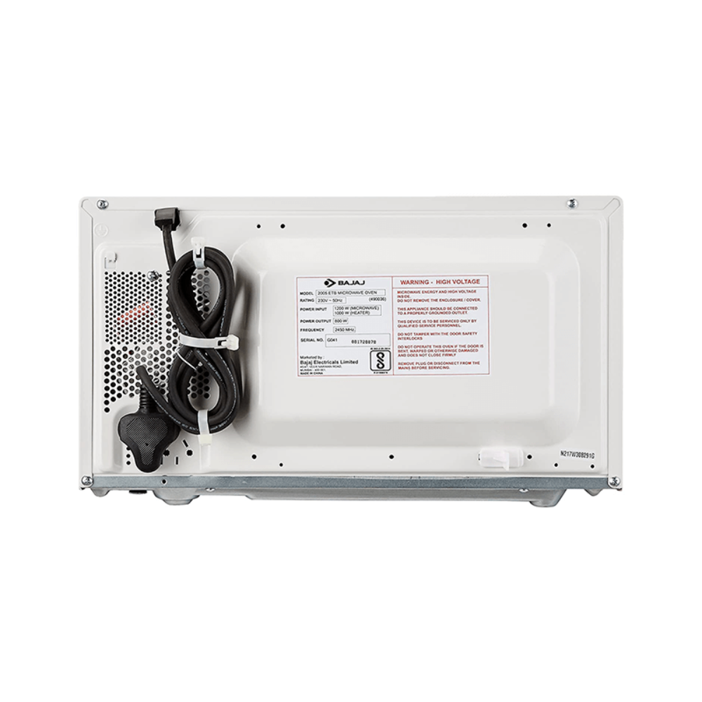 Bajaj 2005 ETB 20 Litres Grill Microwave Oven with Jog Dial - 490036 - 4