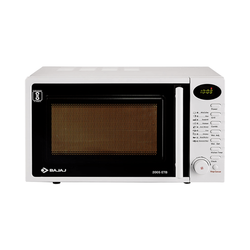 Bajaj 2005 ETB 20 Litres Grill Microwave Oven with Jog Dial - 490036 - 1
