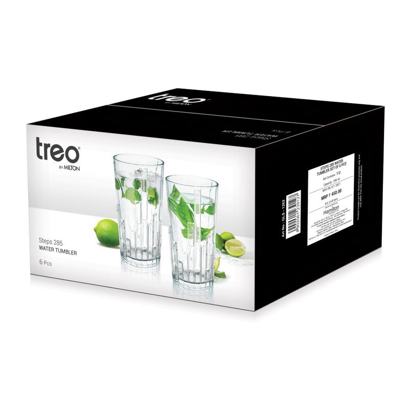 Treo Steps  Water Glass Tumbler  285 ML 
