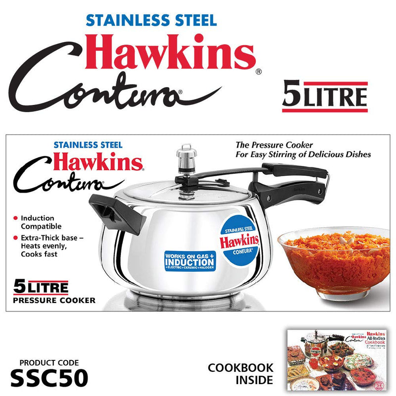 Hawkins Contura Stainless Steel Pressure Cooker  - 16