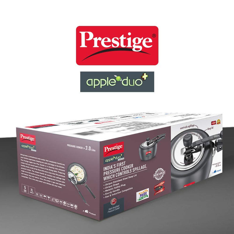 Prestige Svachh Apple Duo Plus Hard Anodized Pressure Cooker - 20263 - 10