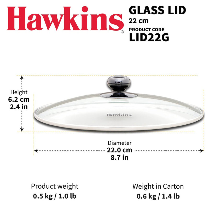 Hawkins 22 CM Glass Lid - 3