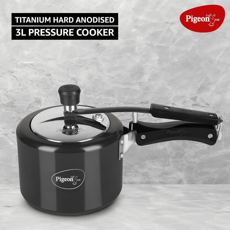 Pigeon Titanium Hard Anodized Cooker Inner Lid 3 Liter| Induction and Gas Compatible