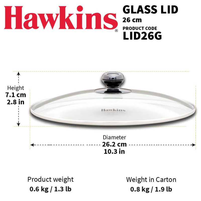 Hawkins 26 CM Glass Lid - 2