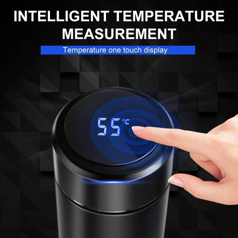 Smart Vacuum Insulated Water Bottle with LED Temperature Display - 2
