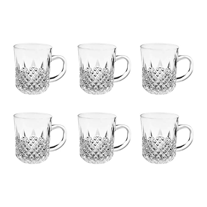 Treo by Milton Crystal Mug - 224 ml  | Set of 6 Pcs from www.rasoishop.com