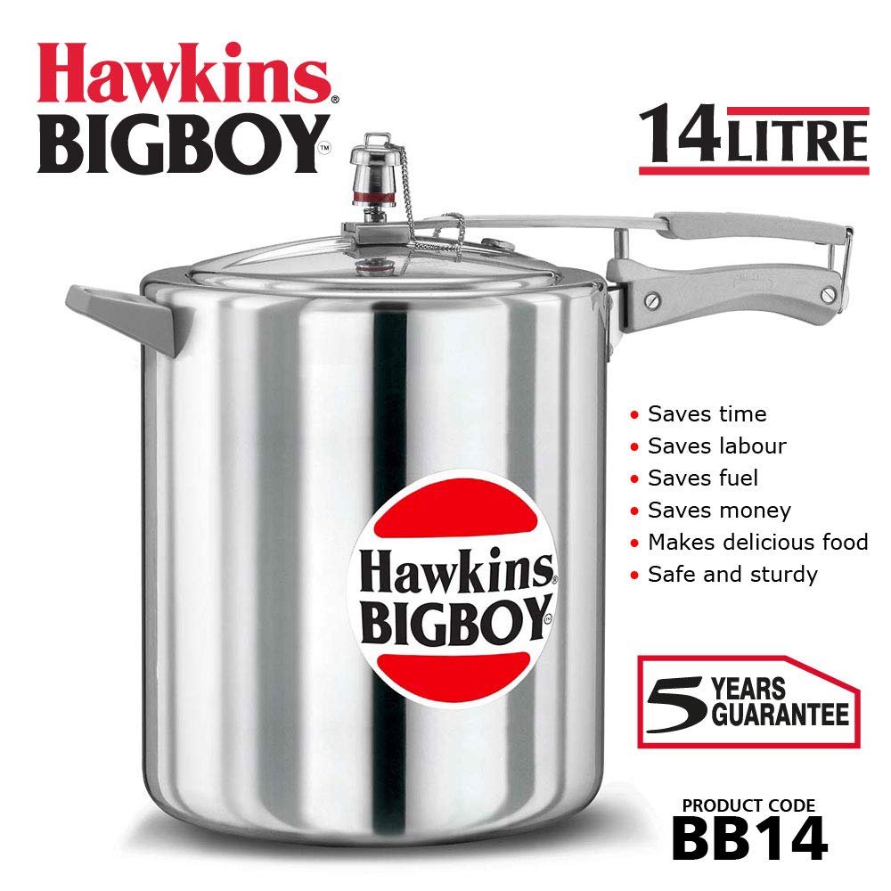Hawkins Bigboy Aluminum Pressure Cooker Silver - Main Image