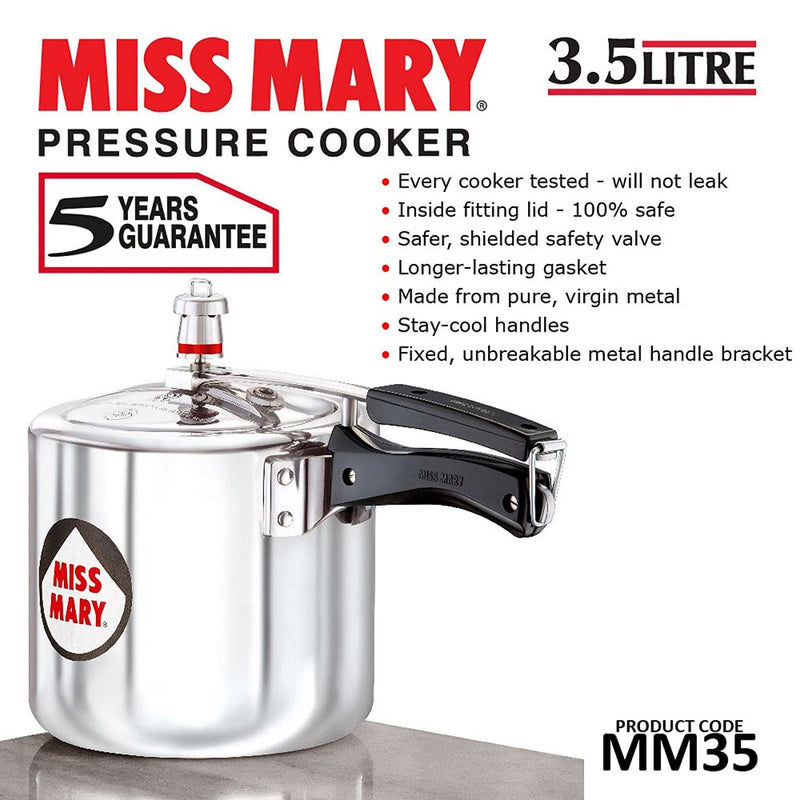 Hawkins Miss Mary Aluminum Pressure Cookers 3.5 L - 12