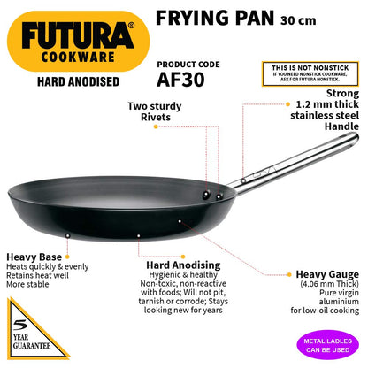 Hawkins Futura Hard Anodised 30 cm Frying Pan - 3