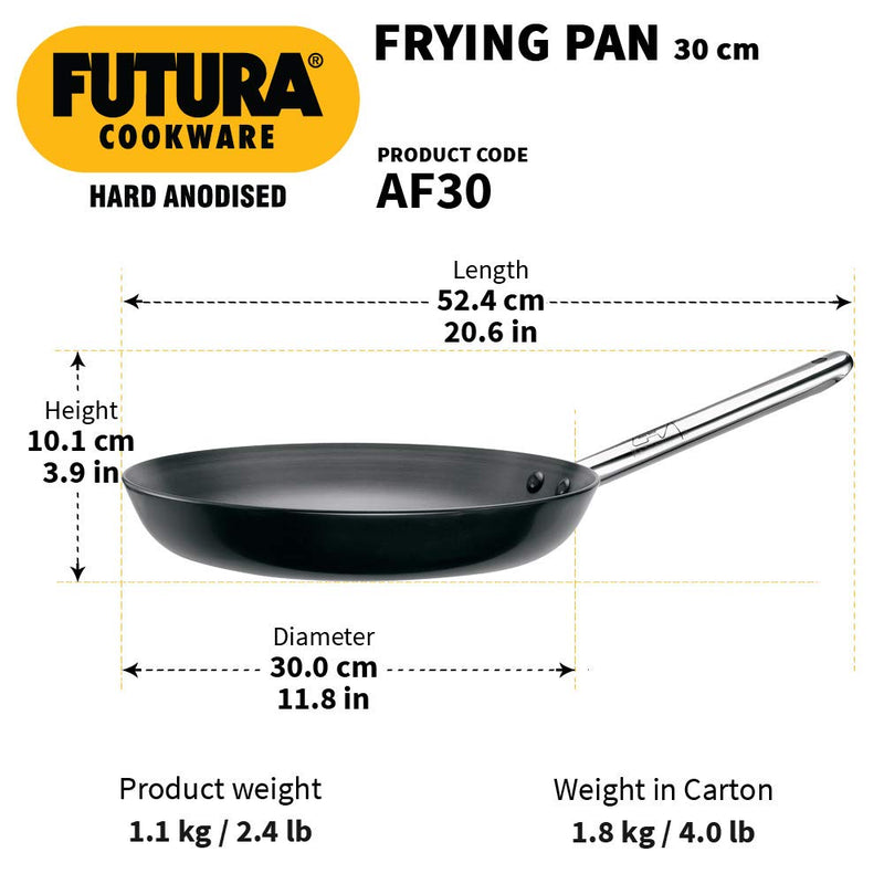 Hawkins Futura Hard Anodised 30 cm Frying Pan - 2