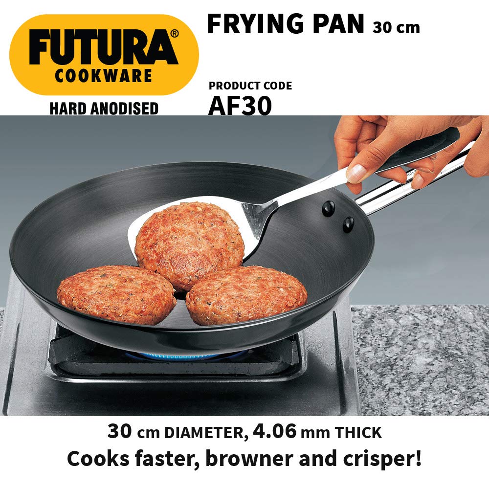 Hawkins Futura Hard Anodised 30 cm Frying Pan - 4