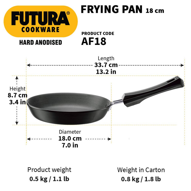 Hawkins Futura Hard Anodised Frying Pan Without Lid - 3