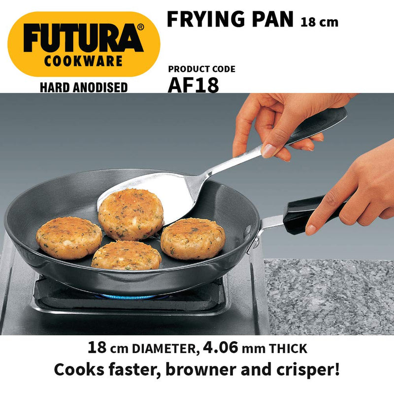 Hawkins Futura Hard Anodised Frying Pan Without Lid - 4