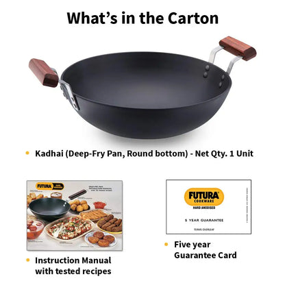 Hawkins Futura Hard Anodised 4 L Kadhai - 5