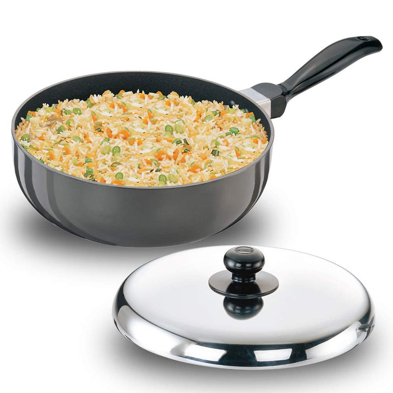 Hawkins Futura Non-Stick 2.5 Litre All-Purpose Pan with Stainless Steel Lid - 1