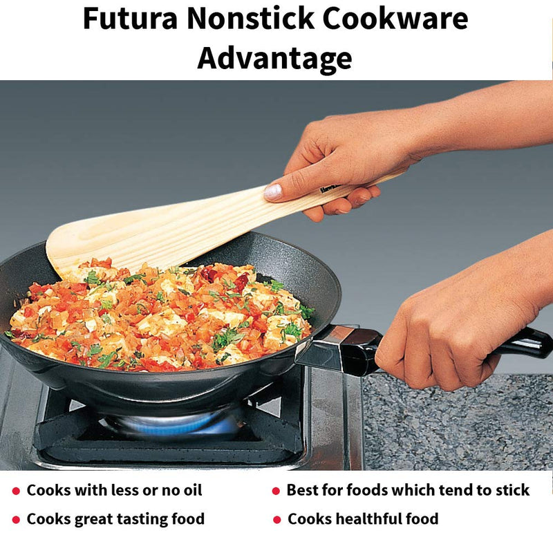 Hawkins Futura Nonstick 2 Litre Stir-Fry Pan with Glass Lid - 4