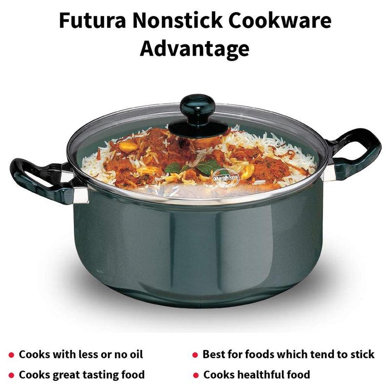 Hawkins Futura 3 Litres Non-Stick Stewpot with Glass Lid - 5
