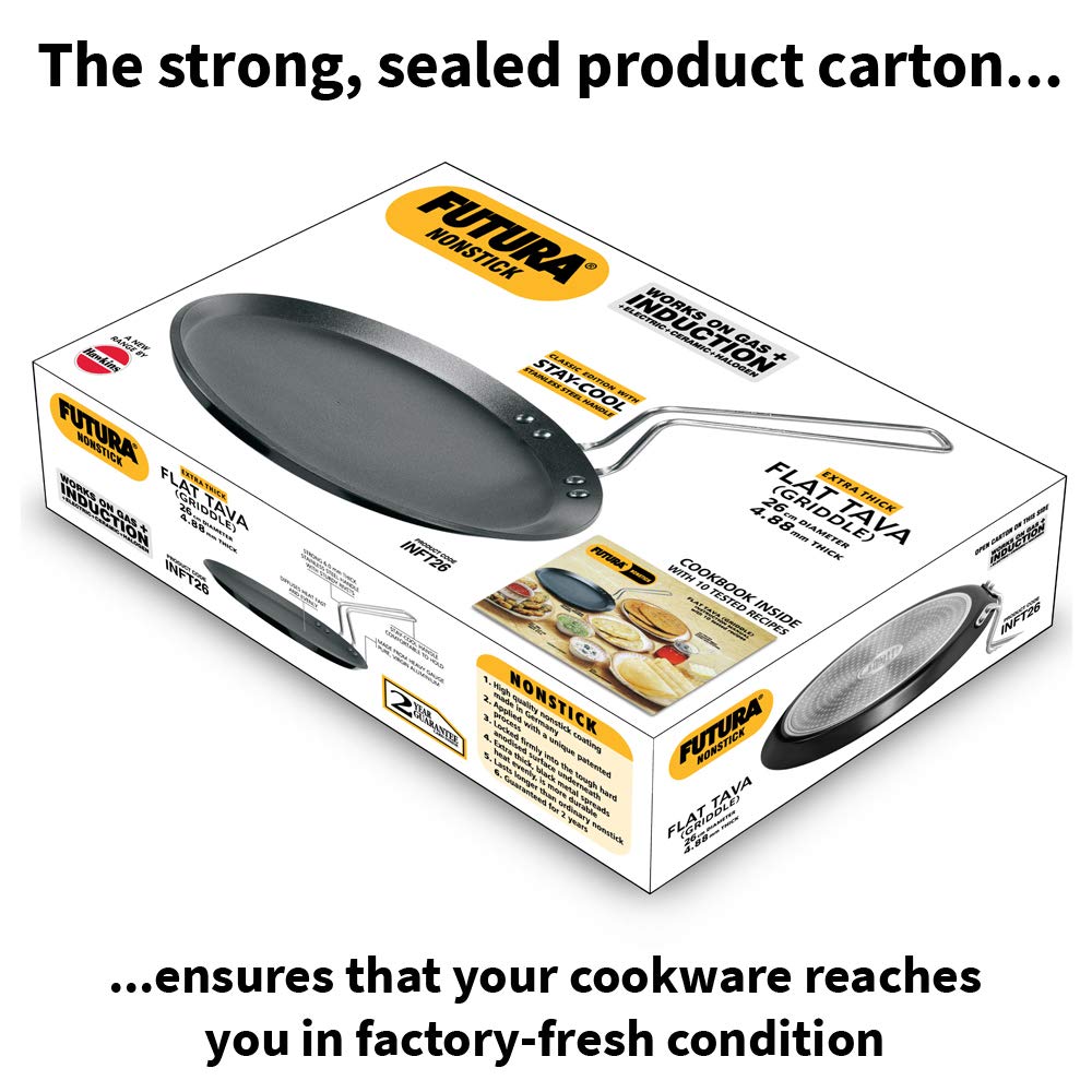 Hawkins Futura Hard Anodised Flat Tawa - 7