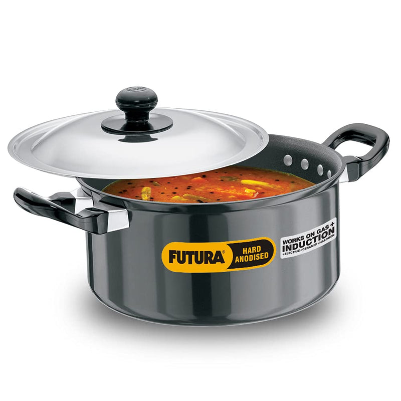 Hawkins Futura Non-Stick 3 Litres Stewpot with Lid - 1