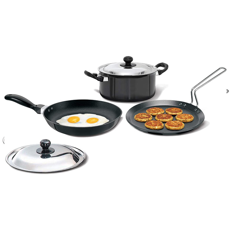 Hawkins Futura Hard Anodised Induction Compatible Set, 3-Pieces