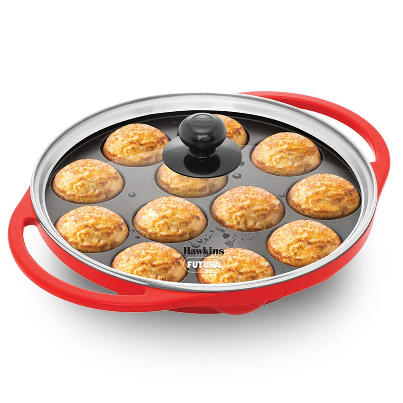 Hawkins Futura Non Stick 26 cm Appe Pan with Glass Lid - 1